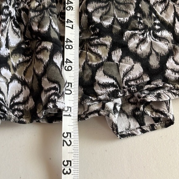 Xhilaration Leaf Print Pattern Spaghetti Strap Maxi Dress Black Size Xsmall - Picture 10 of 11